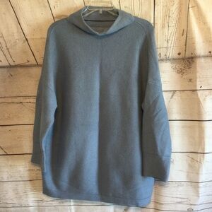 Oversized Blue Slip on Sweater Casual Chic Womens Size Medium